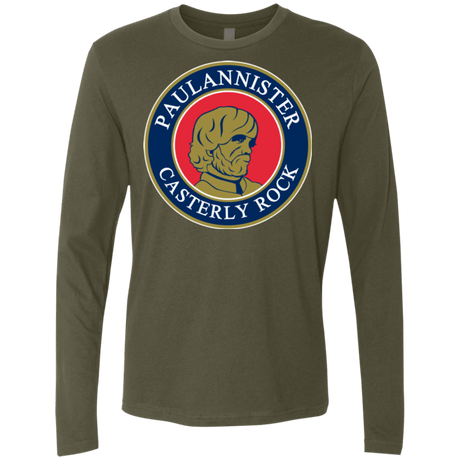 T-Shirts Military Green / Small Paulannister Men's Premium Long Sleeve