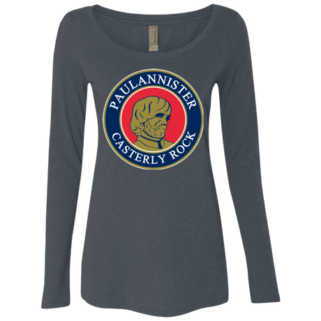 T-Shirts Vintage Navy / Small Paulannister Women's Triblend Long Sleeve Shirt