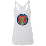 T-Shirts Heather White / X-Small Paulannister Women's Triblend Racerback Tank