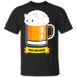 T-Shirts Black / S Paws and Drink T-Shirt