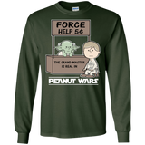 T-Shirts Forest Green / S Peanut Wars 2 Men's Long Sleeve T-Shirt