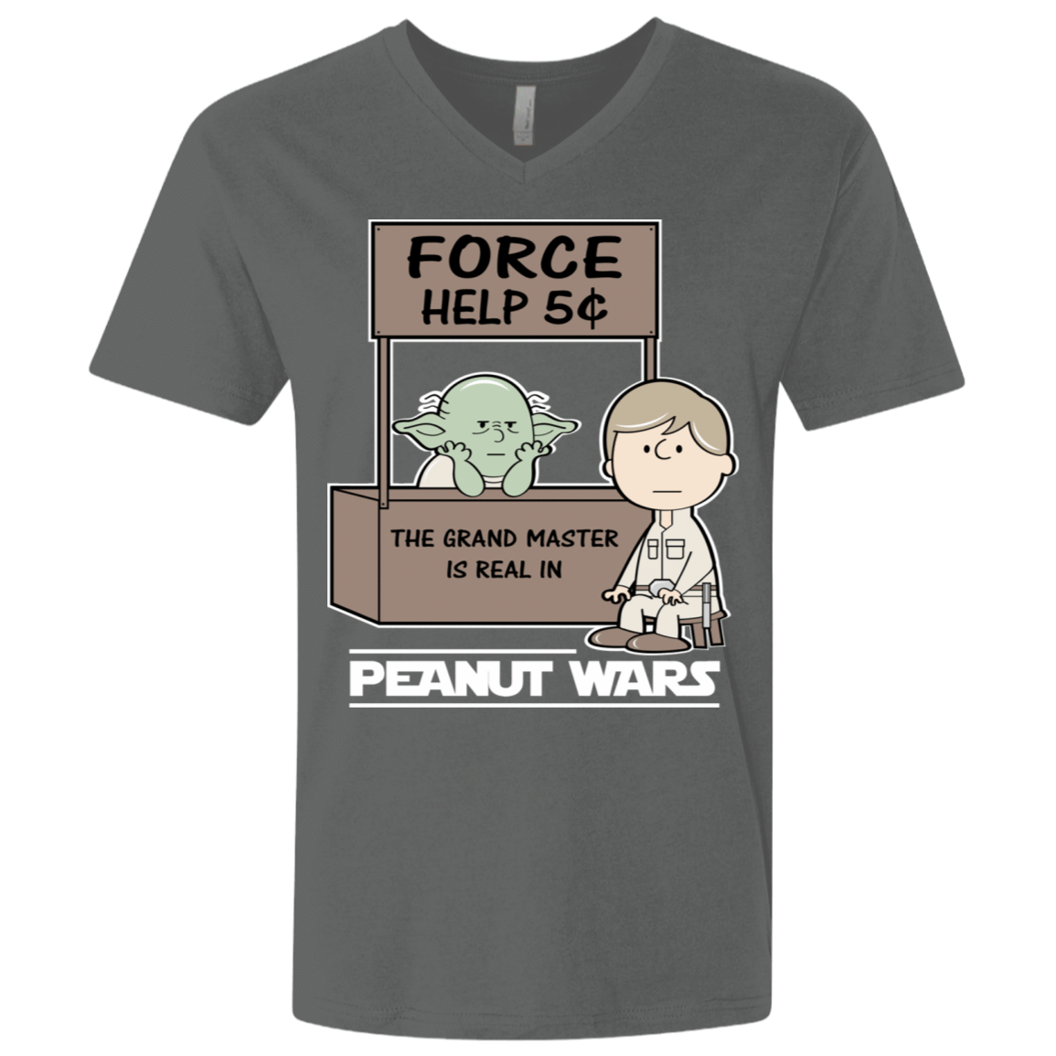T-Shirts Heavy Metal / X-Small Peanut Wars 2 Men's Premium V-Neck