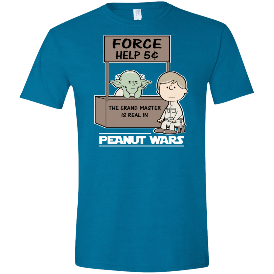 T-Shirts Antique Sapphire / S Peanut Wars 2 Men's Semi-Fitted Softstyle