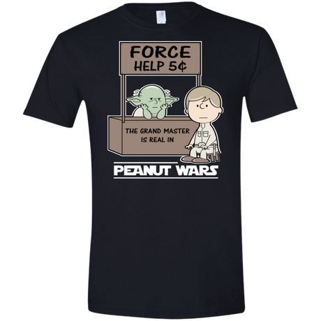 T-Shirts Black / X-Small Peanut Wars 2 Men's Semi-Fitted Softstyle