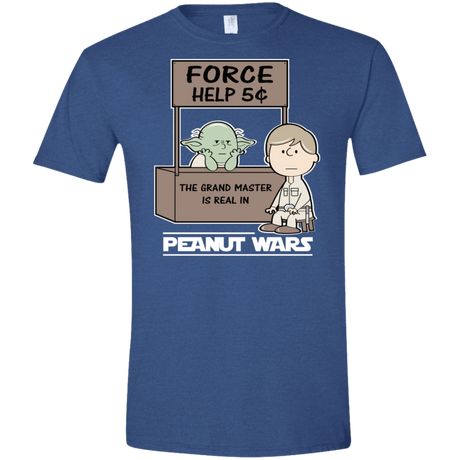 T-Shirts Heather Royal / X-Small Peanut Wars 2 Men's Semi-Fitted Softstyle