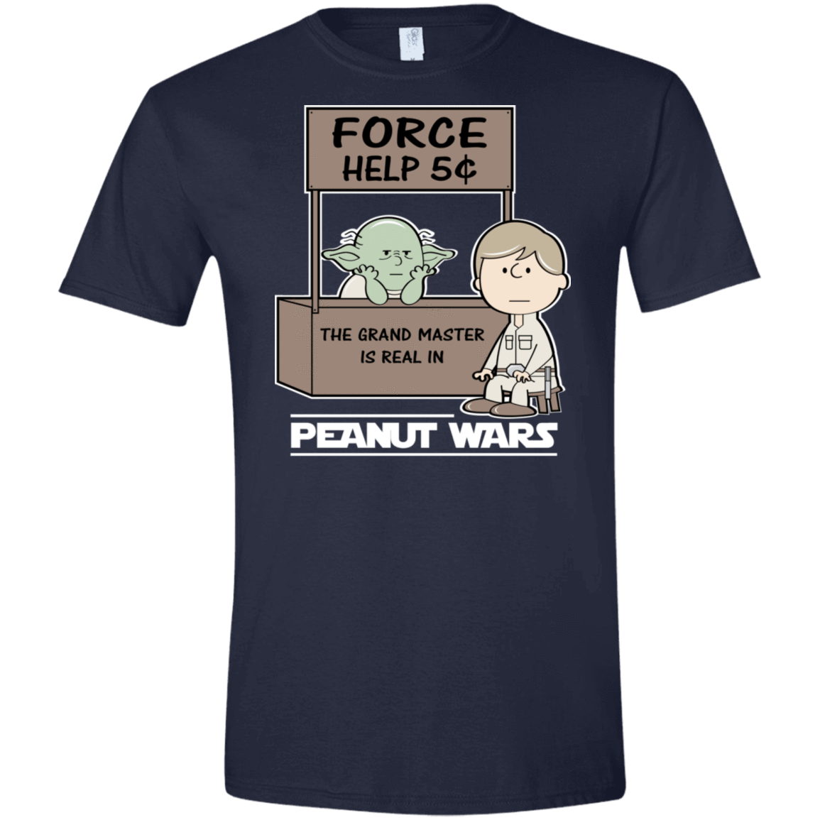 T-Shirts Navy / X-Small Peanut Wars 2 Men's Semi-Fitted Softstyle