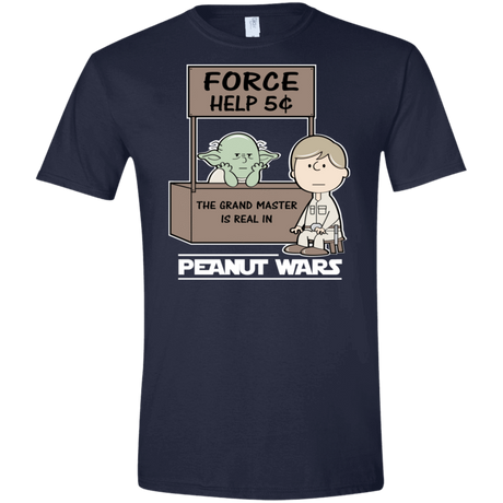 T-Shirts Navy / X-Small Peanut Wars 2 Men's Semi-Fitted Softstyle