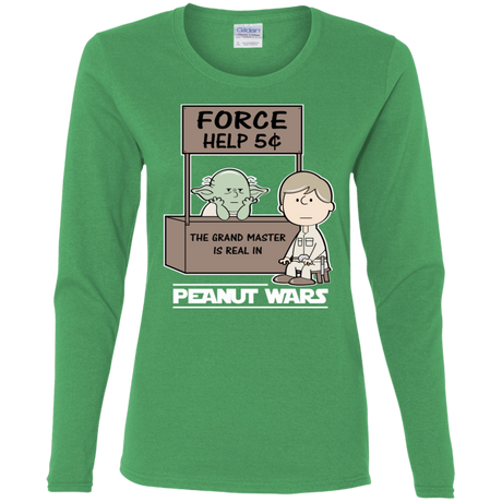 T-Shirts Irish Green / S Peanut Wars 2 Women's Long Sleeve T-Shirt