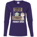 T-Shirts Purple / S Peanut Wars 2 Women's Long Sleeve T-Shirt