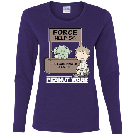 T-Shirts Purple / S Peanut Wars 2 Women's Long Sleeve T-Shirt