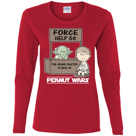 T-Shirts Red / S Peanut Wars 2 Women's Long Sleeve T-Shirt