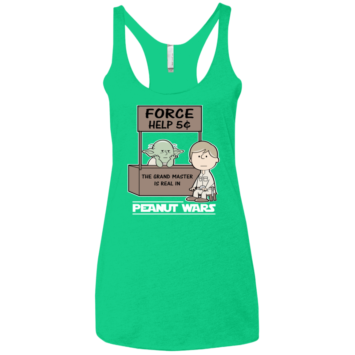 T-Shirts Envy / X-Small Peanut Wars 2 Women's Triblend Racerback Tank