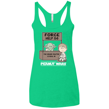 T-Shirts Envy / X-Small Peanut Wars 2 Women's Triblend Racerback Tank