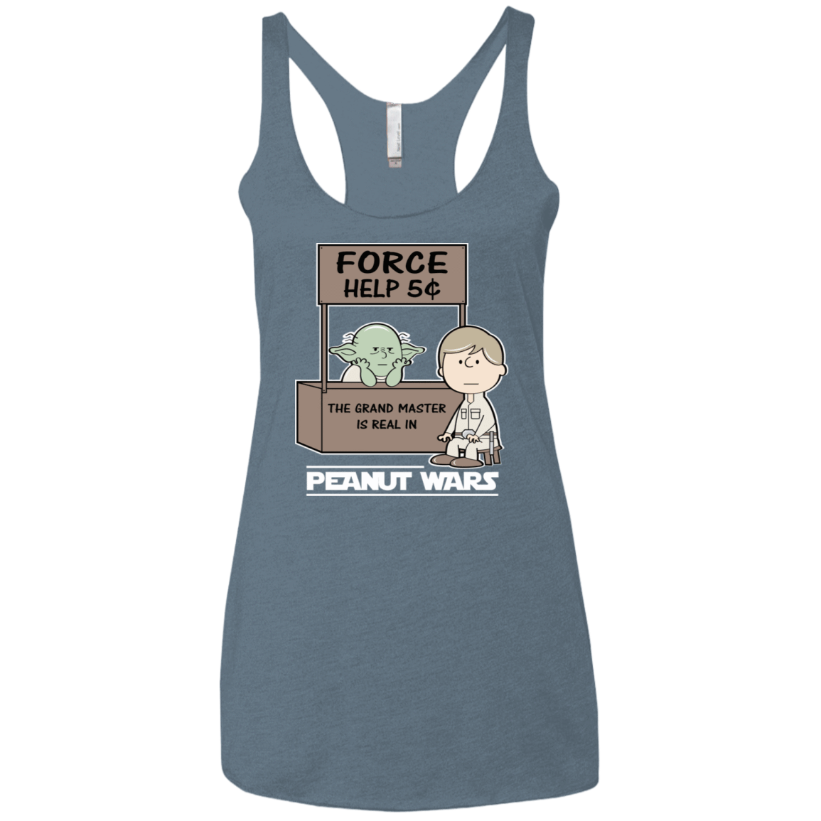 T-Shirts Indigo / X-Small Peanut Wars 2 Women's Triblend Racerback Tank