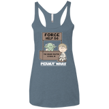 T-Shirts Indigo / X-Small Peanut Wars 2 Women's Triblend Racerback Tank