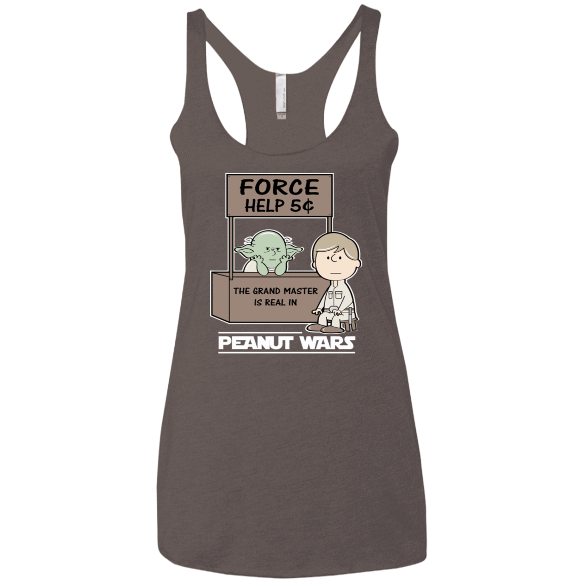 T-Shirts Macchiato / X-Small Peanut Wars 2 Women's Triblend Racerback Tank