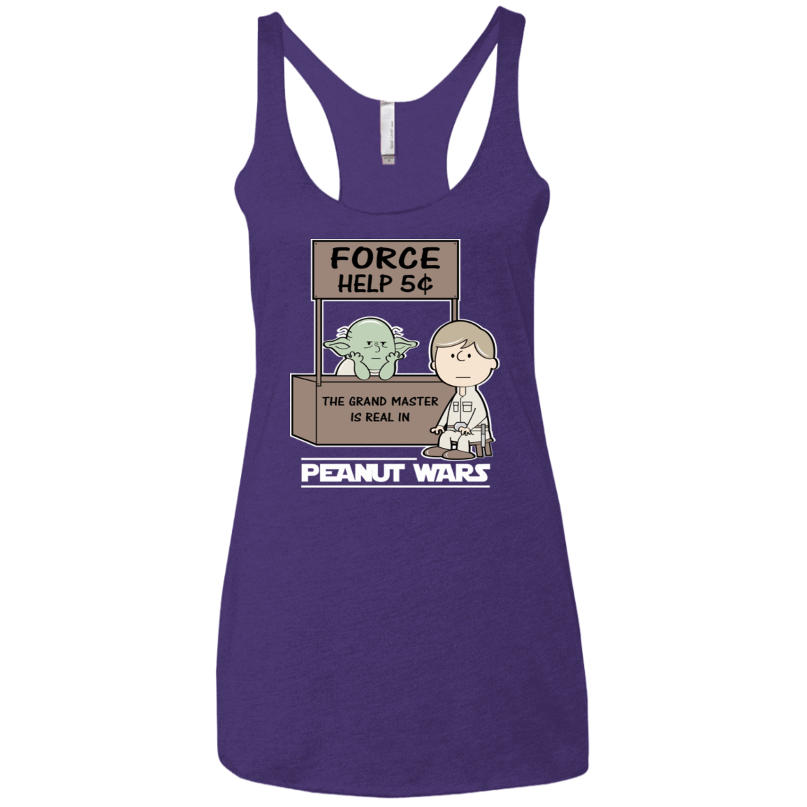 T-Shirts Purple Rush / X-Small Peanut Wars 2 Women's Triblend Racerback Tank