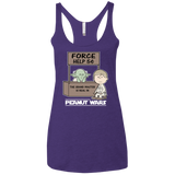 T-Shirts Purple Rush / X-Small Peanut Wars 2 Women's Triblend Racerback Tank