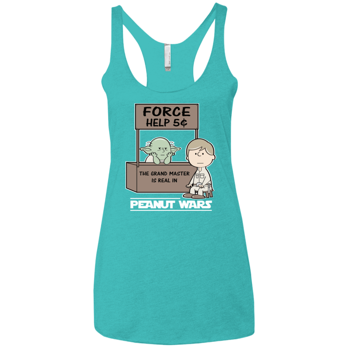 T-Shirts Tahiti Blue / X-Small Peanut Wars 2 Women's Triblend Racerback Tank