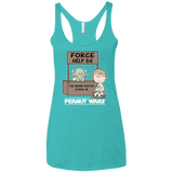 T-Shirts Tahiti Blue / X-Small Peanut Wars 2 Women's Triblend Racerback Tank