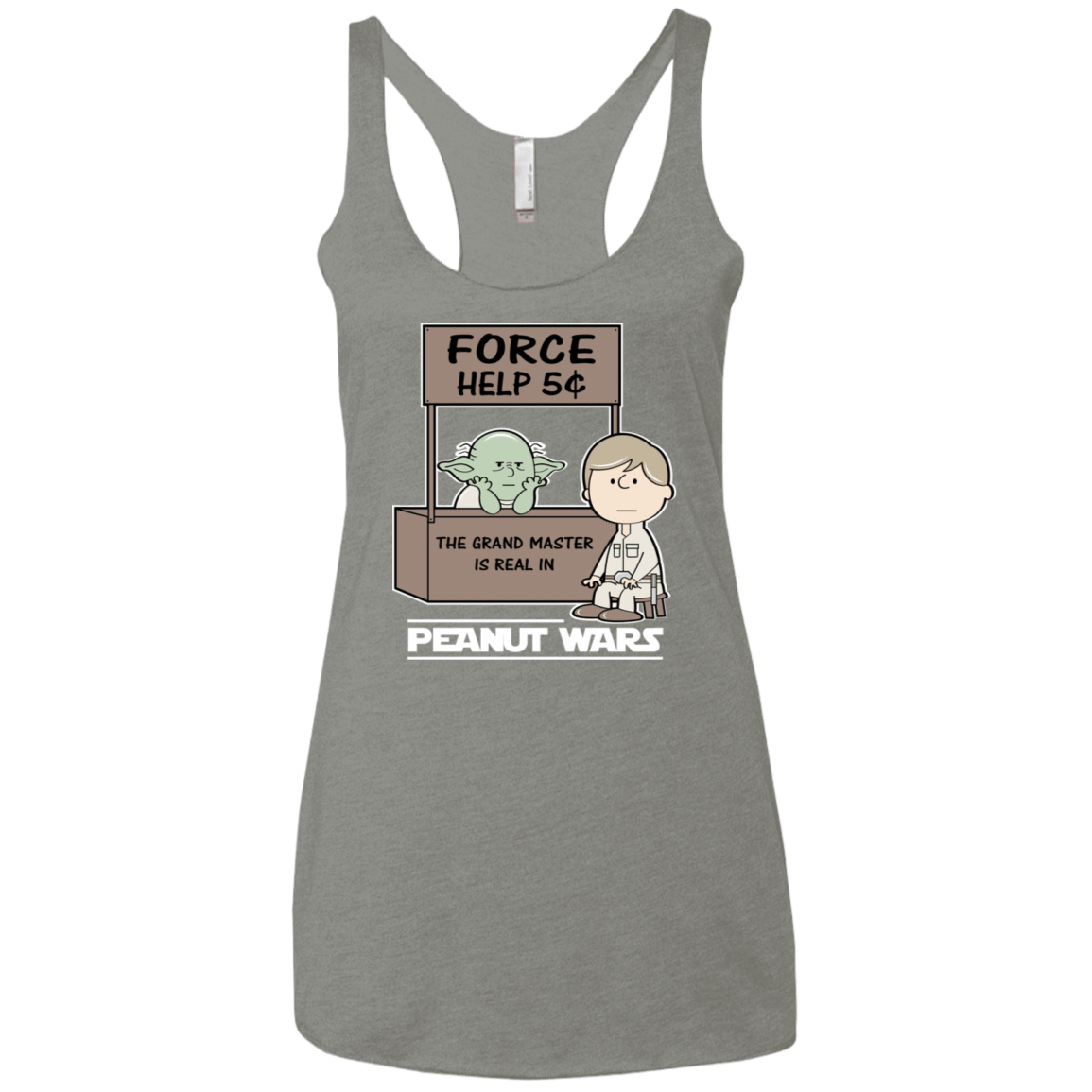 T-Shirts Venetian Grey / X-Small Peanut Wars 2 Women's Triblend Racerback Tank