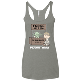 T-Shirts Venetian Grey / X-Small Peanut Wars 2 Women's Triblend Racerback Tank