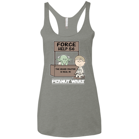 T-Shirts Venetian Grey / X-Small Peanut Wars 2 Women's Triblend Racerback Tank