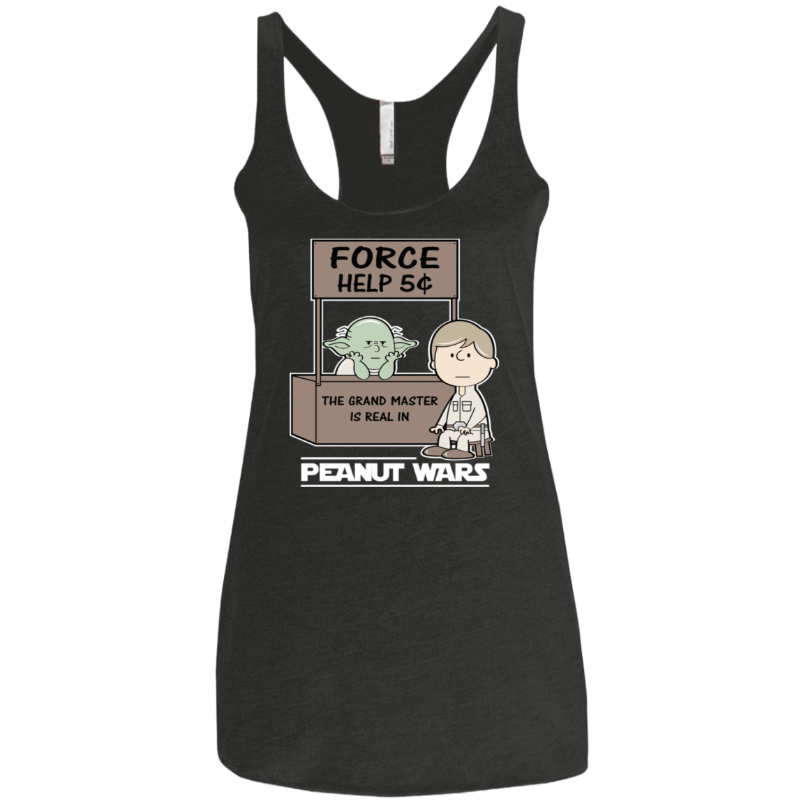 T-Shirts Vintage Black / X-Small Peanut Wars 2 Women's Triblend Racerback Tank