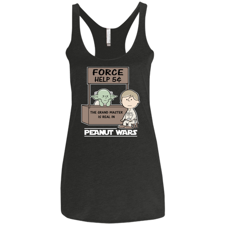 T-Shirts Vintage Black / X-Small Peanut Wars 2 Women's Triblend Racerback Tank