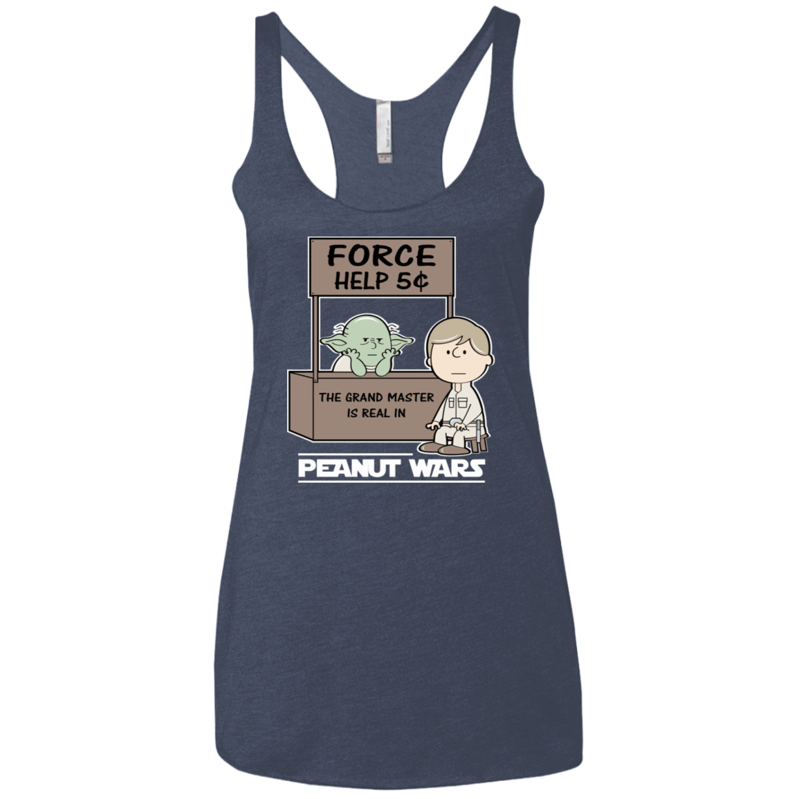 T-Shirts Vintage Navy / X-Small Peanut Wars 2 Women's Triblend Racerback Tank