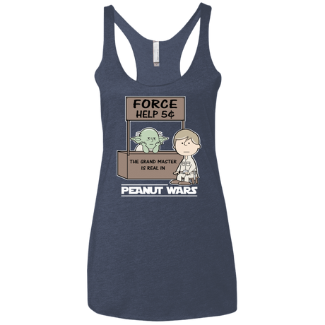 T-Shirts Vintage Navy / X-Small Peanut Wars 2 Women's Triblend Racerback Tank
