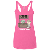 T-Shirts Vintage Pink / X-Small Peanut Wars 2 Women's Triblend Racerback Tank
