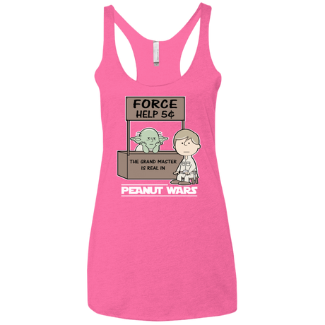 T-Shirts Vintage Pink / X-Small Peanut Wars 2 Women's Triblend Racerback Tank