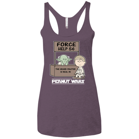 T-Shirts Vintage Purple / X-Small Peanut Wars 2 Women's Triblend Racerback Tank