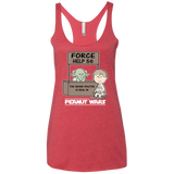 T-Shirts Vintage Red / X-Small Peanut Wars 2 Women's Triblend Racerback Tank