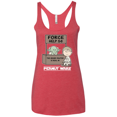 T-Shirts Vintage Red / X-Small Peanut Wars 2 Women's Triblend Racerback Tank