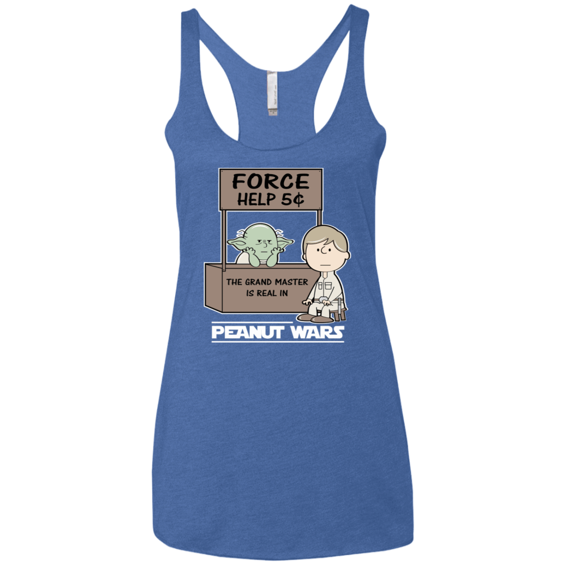 T-Shirts Vintage Royal / X-Small Peanut Wars 2 Women's Triblend Racerback Tank