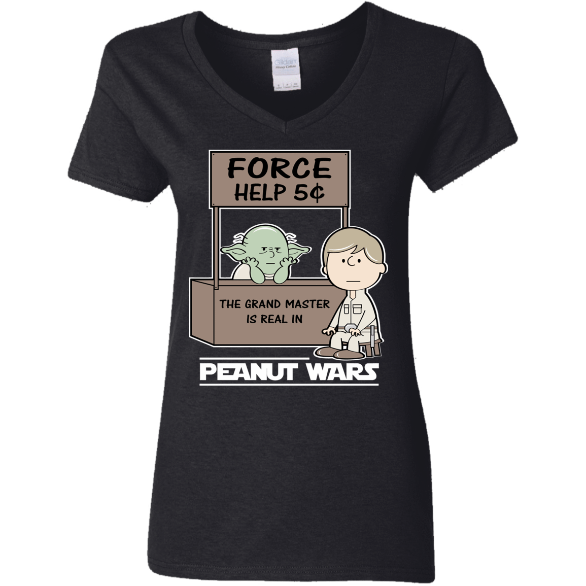 T-Shirts Black / S Peanut Wars 2 Women's V-Neck T-Shirt