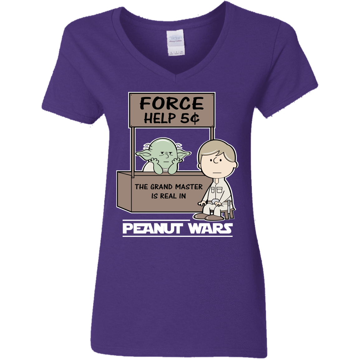 T-Shirts Purple / S Peanut Wars 2 Women's V-Neck T-Shirt