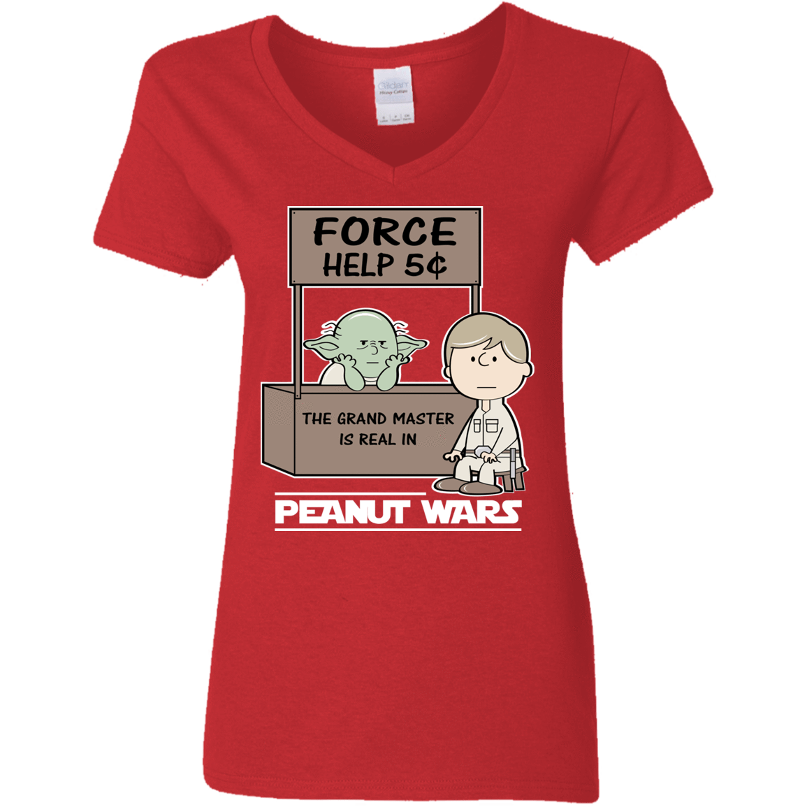 T-Shirts Red / S Peanut Wars 2 Women's V-Neck T-Shirt