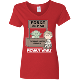 T-Shirts Red / S Peanut Wars 2 Women's V-Neck T-Shirt