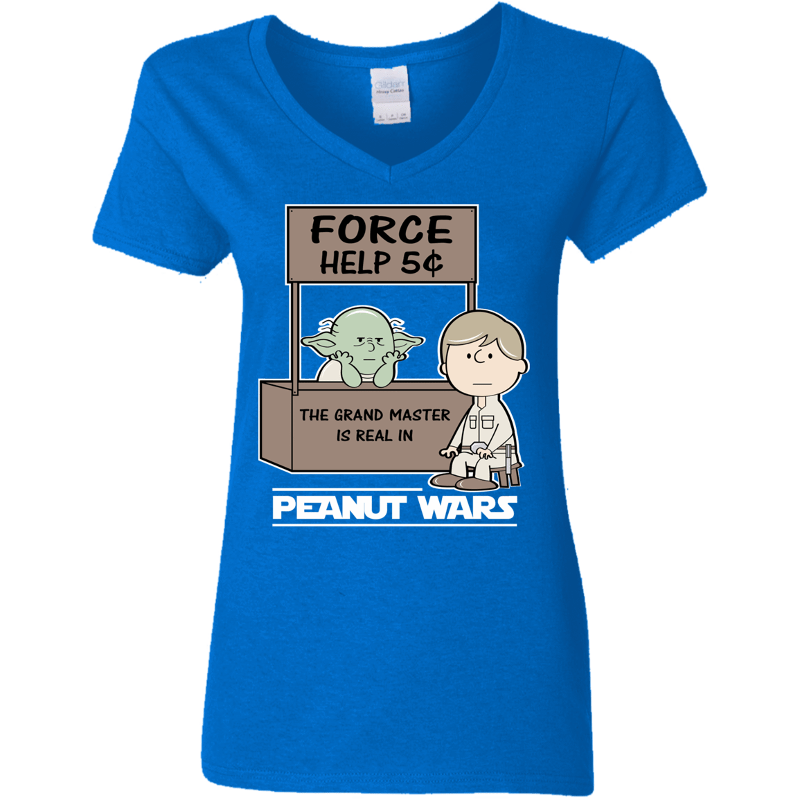 T-Shirts Royal / S Peanut Wars 2 Women's V-Neck T-Shirt