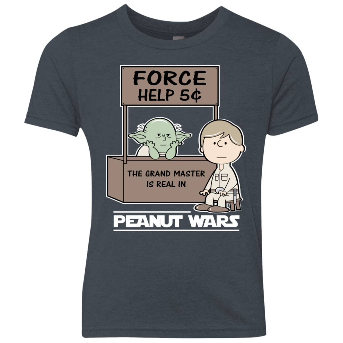 T-Shirts Vintage Navy / YXS Peanut Wars 2 Youth Triblend T-Shirt