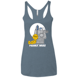 T-Shirts Indigo / X-Small Peanut Wars Women's Triblend Racerback Tank