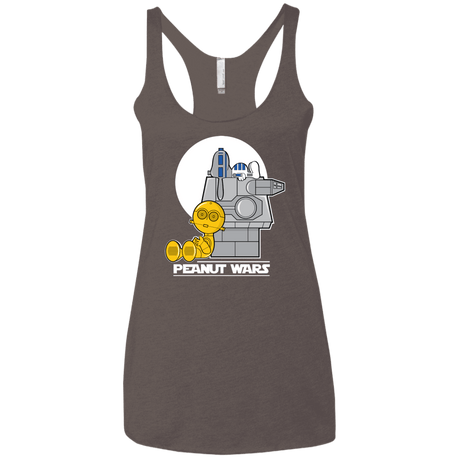 T-Shirts Macchiato / X-Small Peanut Wars Women's Triblend Racerback Tank