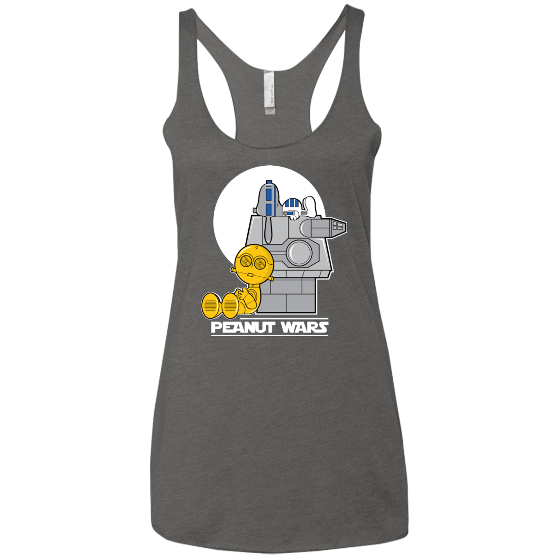 T-Shirts Premium Heather / X-Small Peanut Wars Women's Triblend Racerback Tank