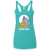 T-Shirts Tahiti Blue / X-Small Peanut Wars Women's Triblend Racerback Tank