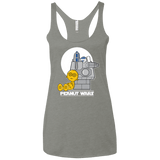 T-Shirts Venetian Grey / X-Small Peanut Wars Women's Triblend Racerback Tank