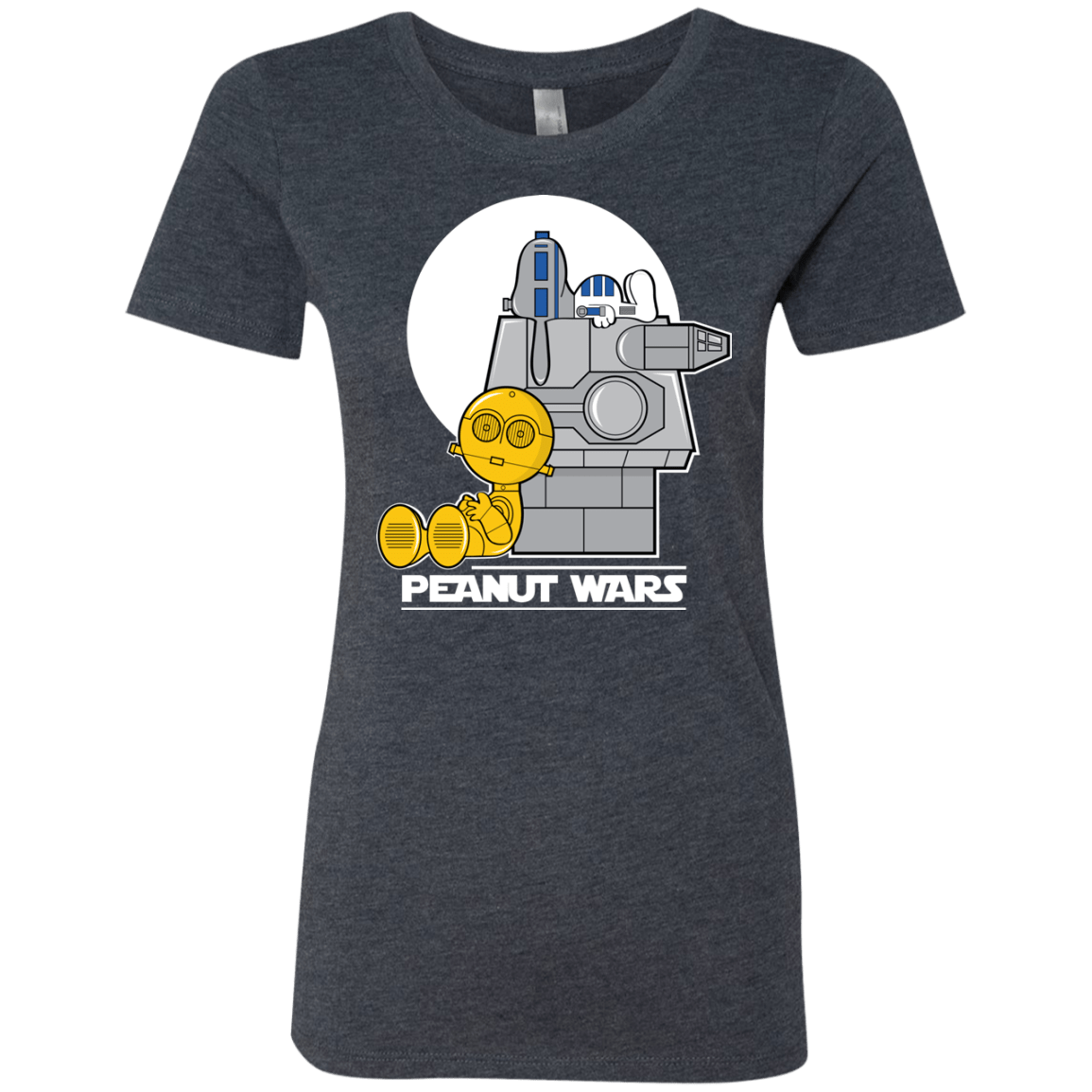 T-Shirts Vintage Navy / Small Peanut Wars Women's Triblend T-Shirt