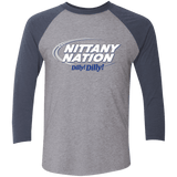 T-Shirts Premium Heather/ Vintage Navy / X-Small Penn State Dilly Dilly Men's Triblend 3/4 Sleeve